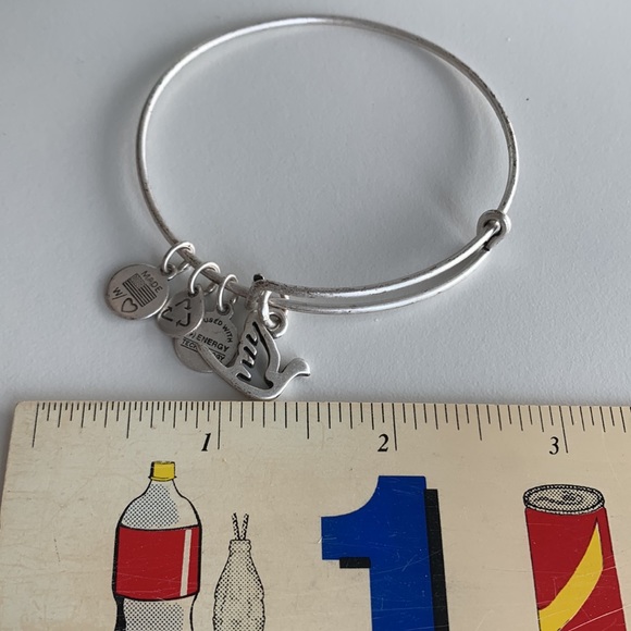 Alex and Ani Sacred Dove Charm Bangle - Picture 3 of 4